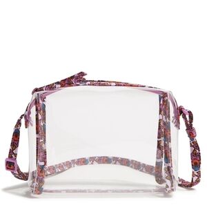 Vera Bradley Scaevola Fan Outlet Camera Bag Clear Crossbody